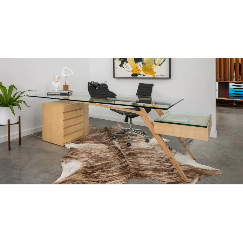 Kardiel Protractor 98.4'' Desk Wayfair